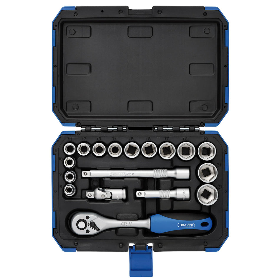 DRAPER 3/8" Sq. Dr. Metric Socket Set (18 Piece) : Model No. DD18M