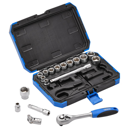 DRAPER 3/8" Sq. Dr. Metric Socket Set (18 Piece) : Model No. DD18M