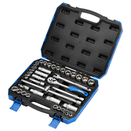 DRAPER 3/8" Sq. Dr. MM/AF Combined Socket Set (39 Piece) : Model No. DD39AM