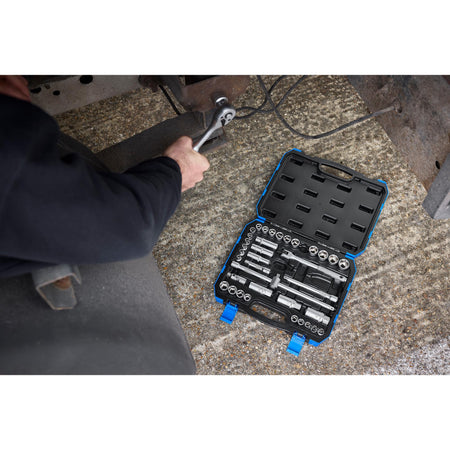 DRAPER 3/8" Sq. Dr. MM/AF Combined Socket Set (39 Piece) : Model No. DD39AM