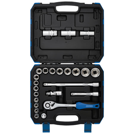 DRAPER 1/2" Sq. Dr. Metric Socket Set (24 Piece) : Model No. HD24M