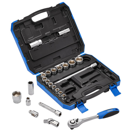 DRAPER 1/2" Sq. Dr. Metric Socket Set (24 Piece) : Model No. HD24M