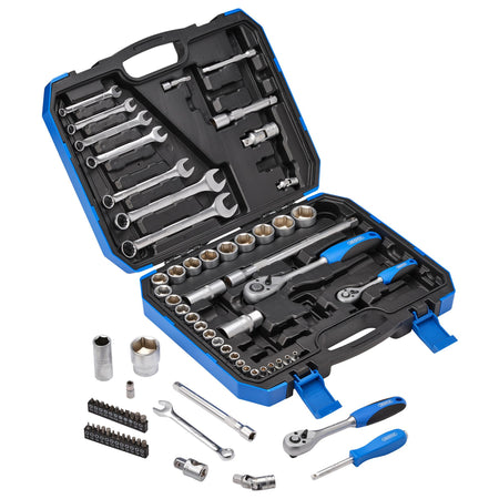 DRAPER 1/4", 3/8" and 1/2" Sq. Dr. Metric Tool Kit (75 piece) : Model No. TKD75M