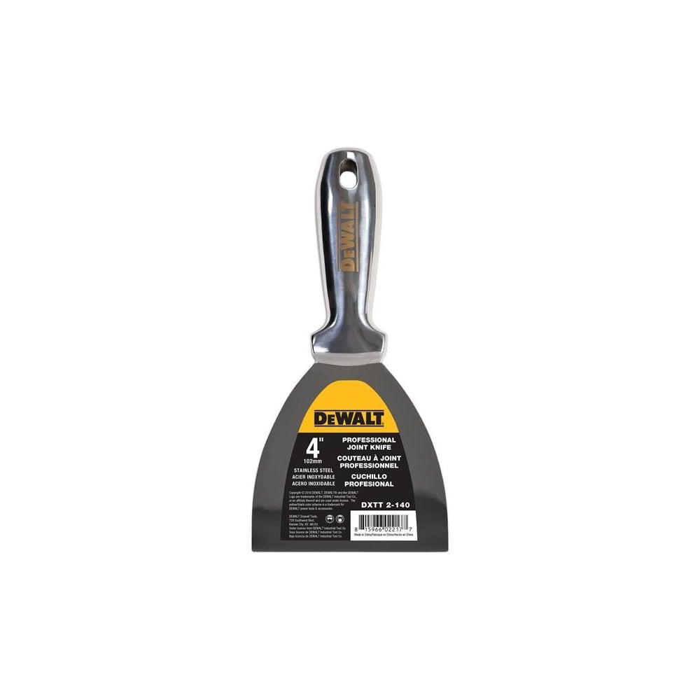 DEWALT Drywall Stainless Steel Jointing/Filling Knife 100mm (4in)