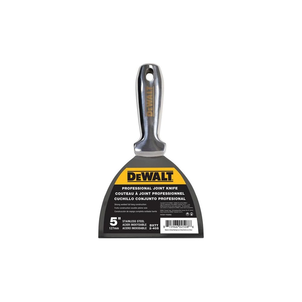 DEWALT Drywall Stainless Steel Jointing/Filling Knife 125mm (5in)
