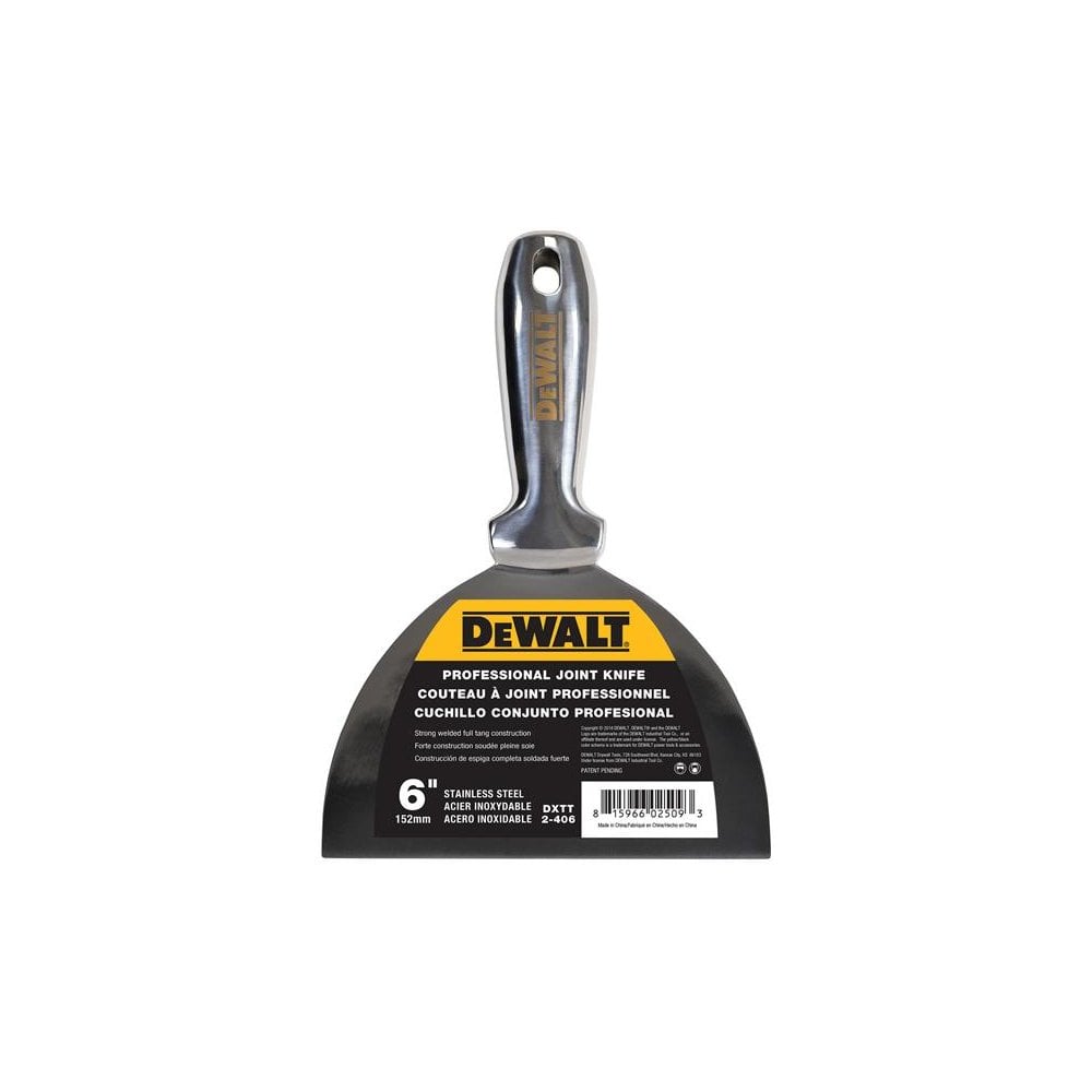 DEWALT Drywall Stainless Steel Jointing/Filling Knife 150mm (6in)