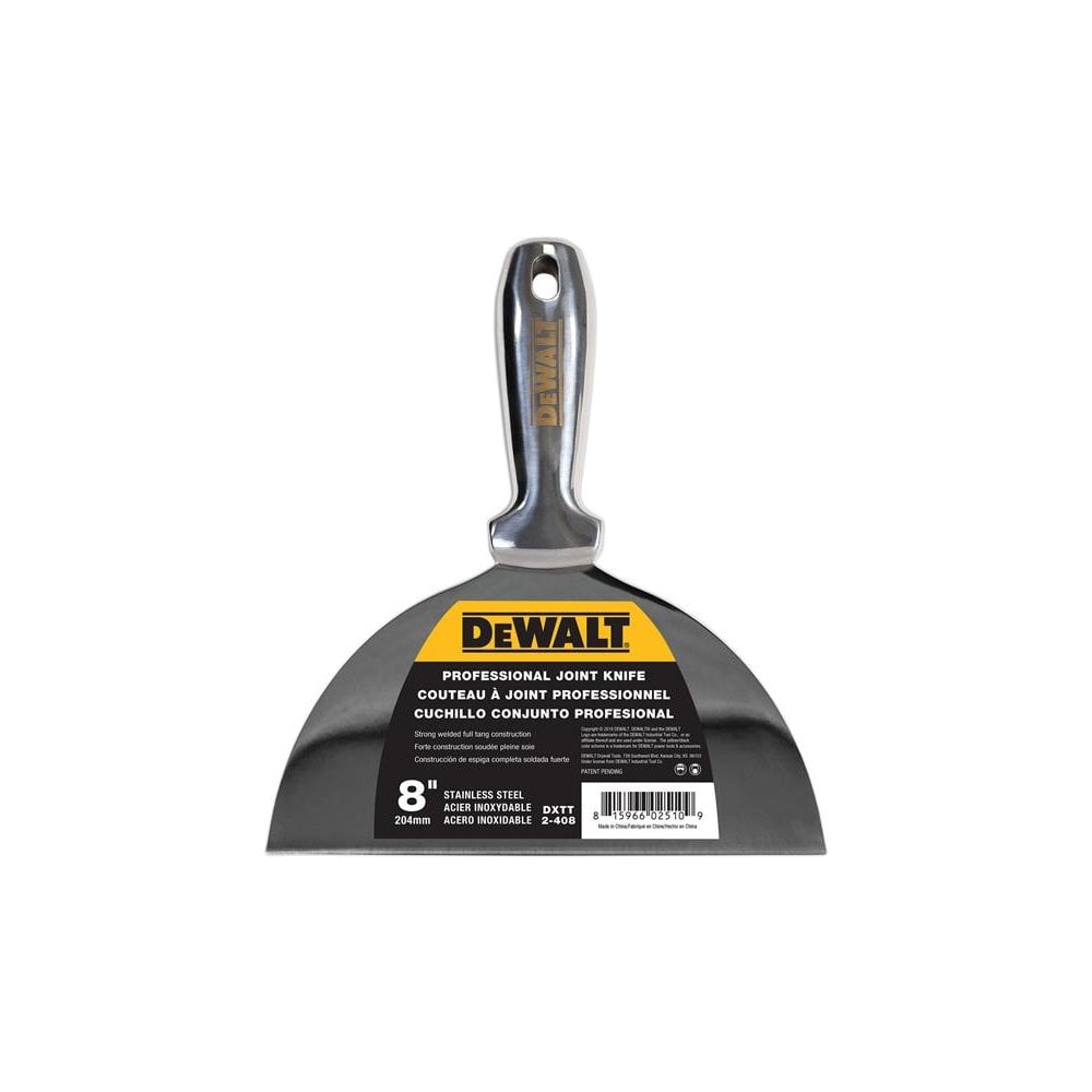 DEWALT Drywall Stainless Steel Jointing/Filling Knife 200mm (8in)