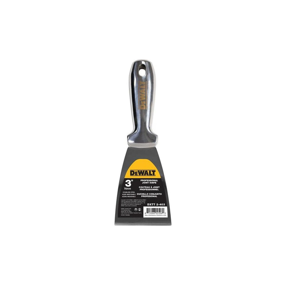 DEWALT Drywall Stainless Steel Jointing/Filling Knife 75mm (3in)