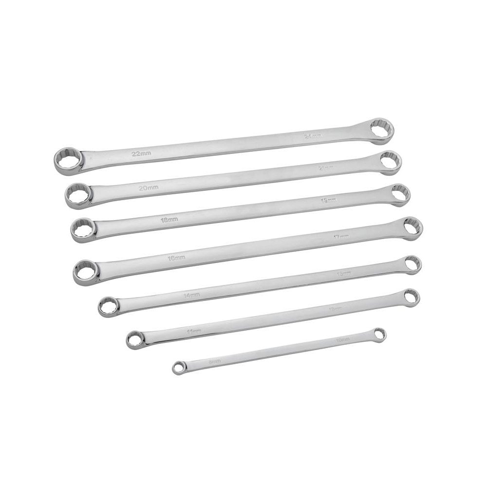 BlueSpot Tools Extra Long Ring Spanner Set, 7 Piece