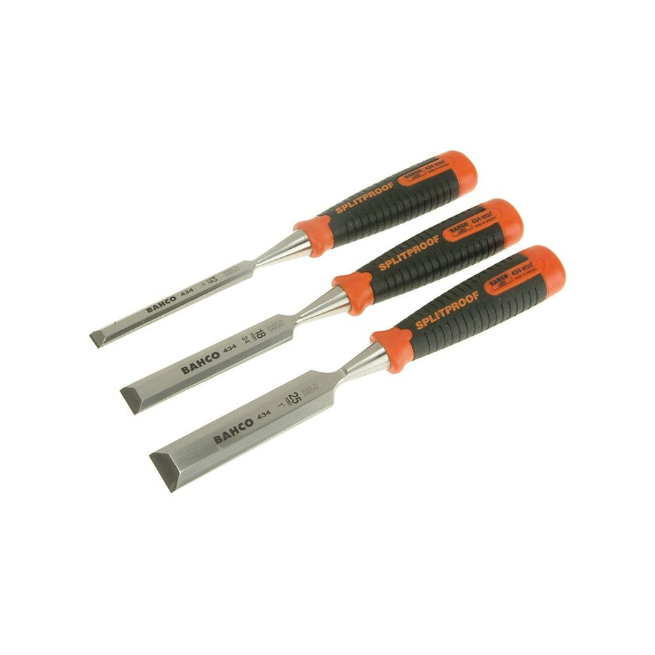 Bahco 434 Bevel Edge Chisel Set, 3 Piece