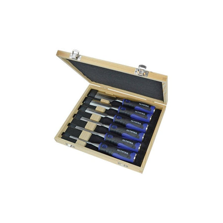 Faithfull Soft Grip Chisel Set + Storage Box, 6 Piece