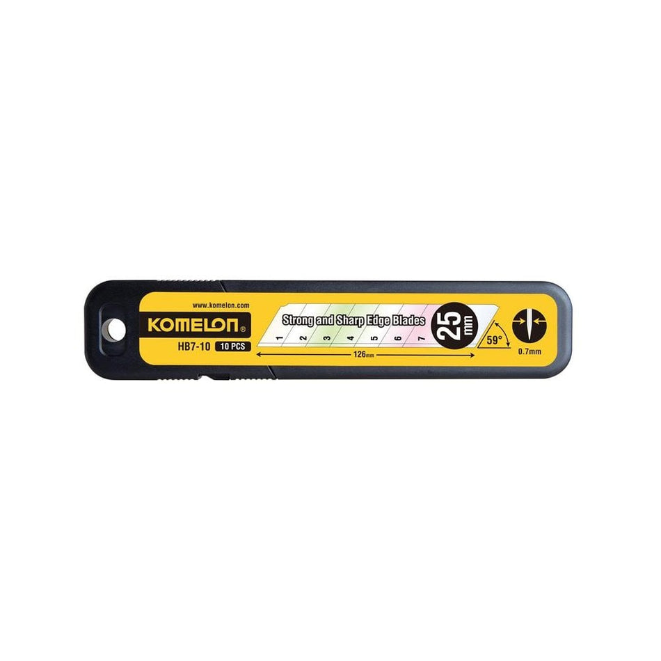 Komelon Snap-Off Blades 25mm (Pack 10)