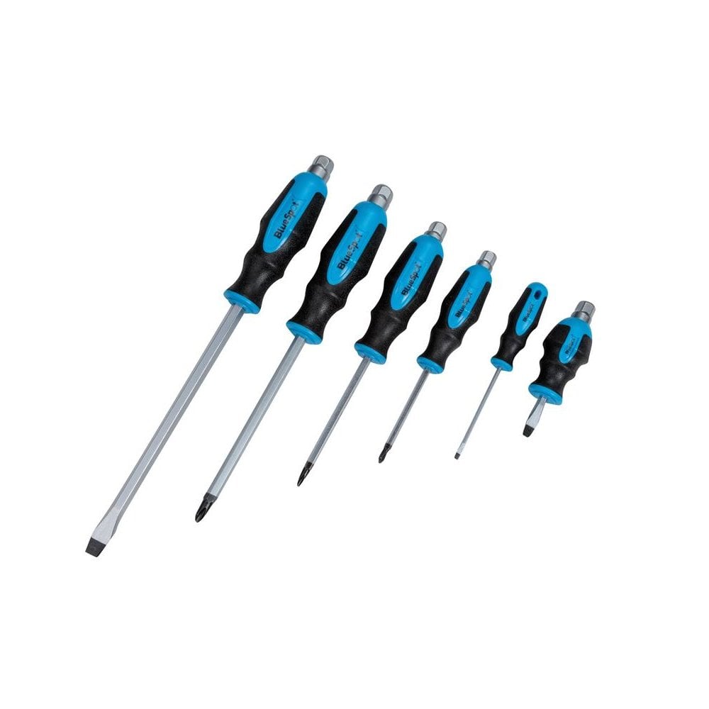 BlueSpot Tools Hex Bolster Screwdriver Set, 6 Piece