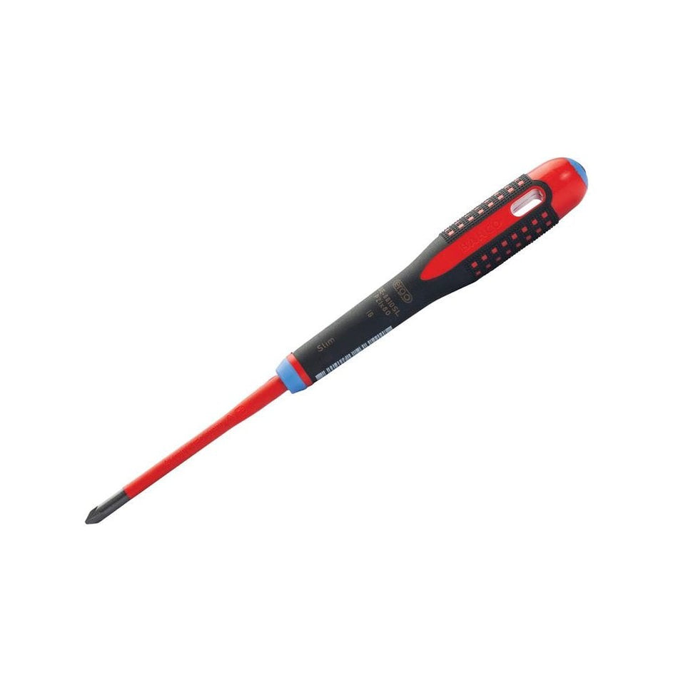 Bahco ERGO? Slim VDE Insulated Pozidriv Screwdriver PZ1 x 80mm