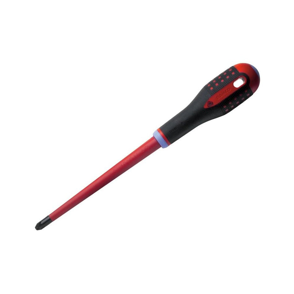Bahco ERGO? Slim VDE Insulated Pozidriv Screwdriver PZ2 x 80mm