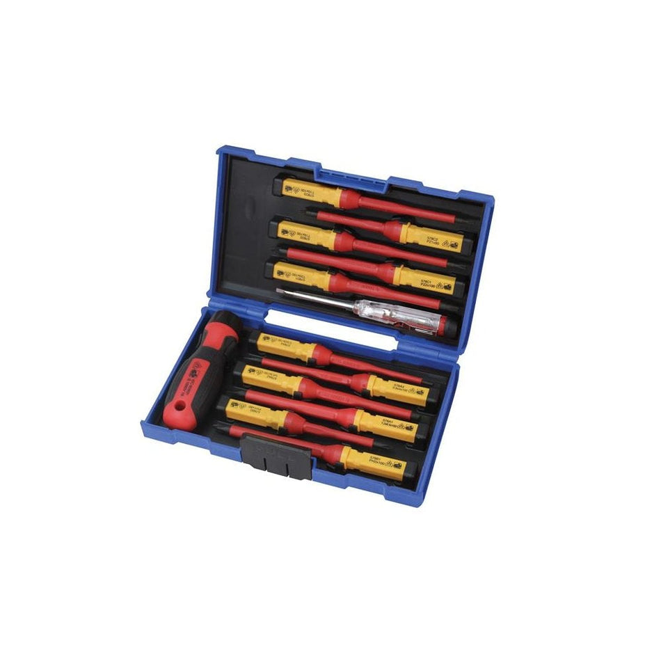 Faithfull Interchangeable VDE Screwdriver Set, 13 Piece