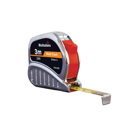 Hultafors TM3ME Chrome Tri-Matic Pocket Tape 3m/10ft (Width 13mm)