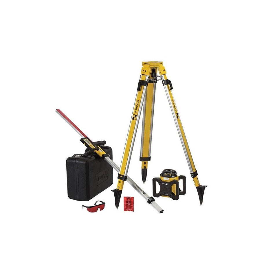 Stabila LAR 160 Rotation Laser Set, 7 Piece