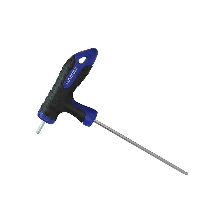 Faithfull Ball Ended T-Handle Hexagon Key 4mm