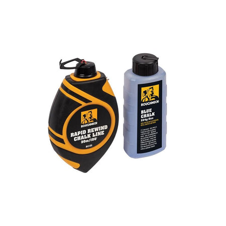 Roughneck Rapid Rewind Chalk Line Reel Set 30m