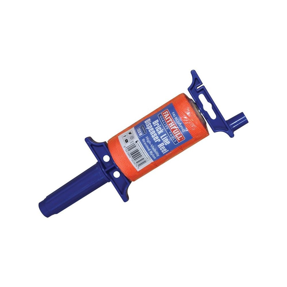 Faithfull Brick Line Dispenser Reel with Hi-Vis Line 100m (330ft)