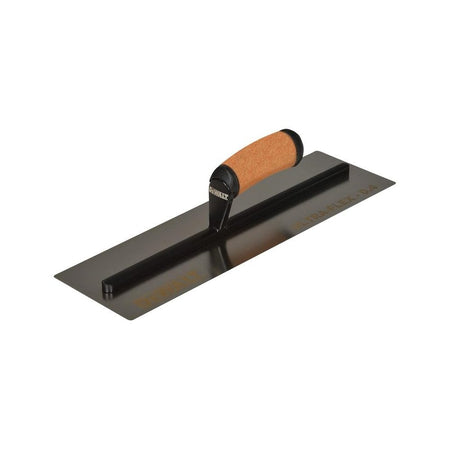 DEWALT Drywall 0.4mm FLEX Stainless Steel Flat Trowel, Leather Handle 16in