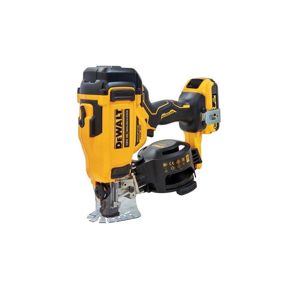 DEWALT DCN45RND2 XR Brushless Roofing Coil Nailer 18V 2 x 2.0Ah Li-ion