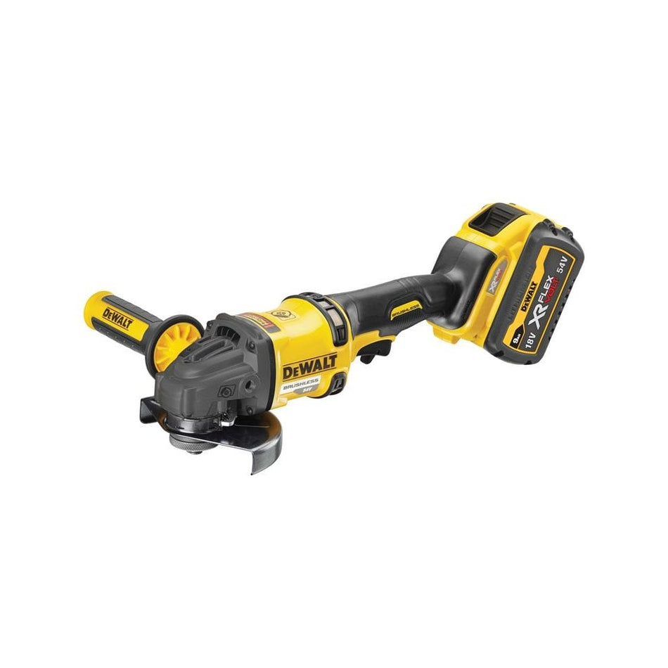 DEWALT DCG418X2 XR FlexVolt Grinder 125mm 54V 2 x 9.0Ah Li-ion