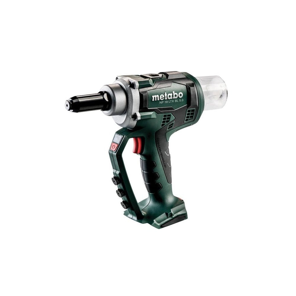 Metabo NP 18 LTX BL 5.0 Rivet Gun + metaBOX 18V Bare Unit