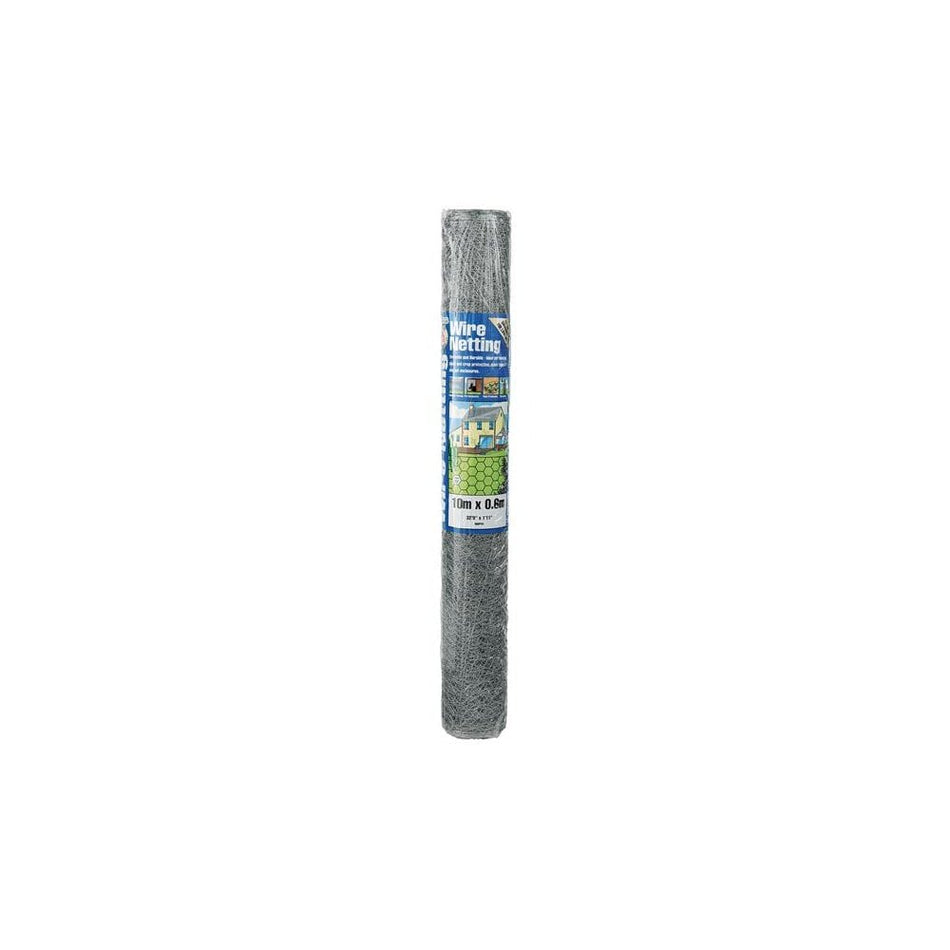 Gardman Galvanised Wire Netting 13mmÃ½ Hexagon, 10 x 0.6m