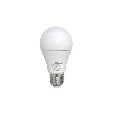 Link2Home Wi-Fi LED ES (E27) Opal GLS Dimmable Bulb, White + RGB 800 lm 9W