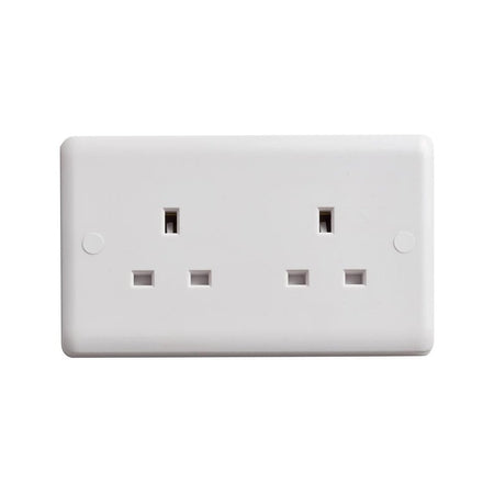 Deta Vimark Unswitched Socket 2-Gang 13A