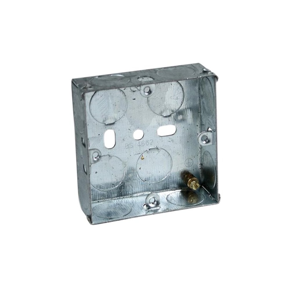 Axiom Electrical Metal Socket Box 35mm (Pack 10)