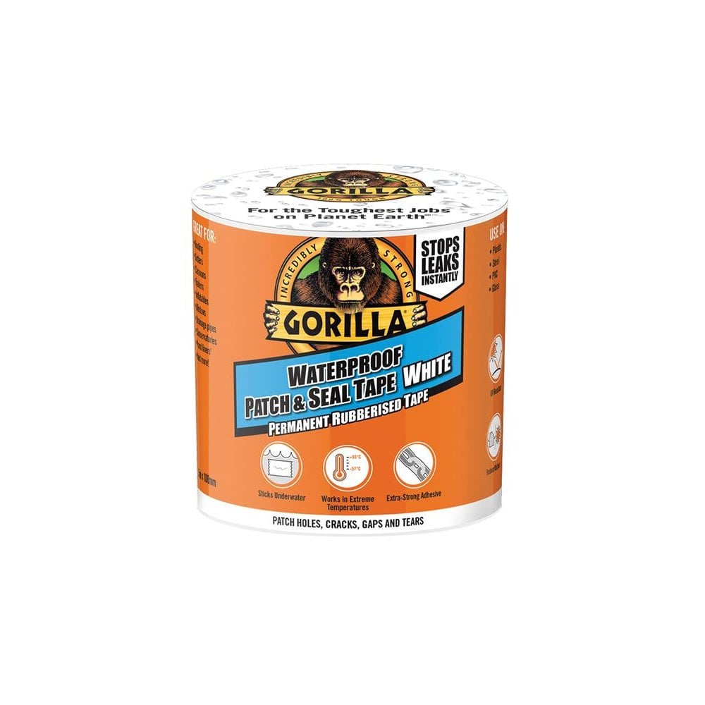 Gorilla Glue Gorilla Waterproof Patch & Seal Tape 100mm x 3m White