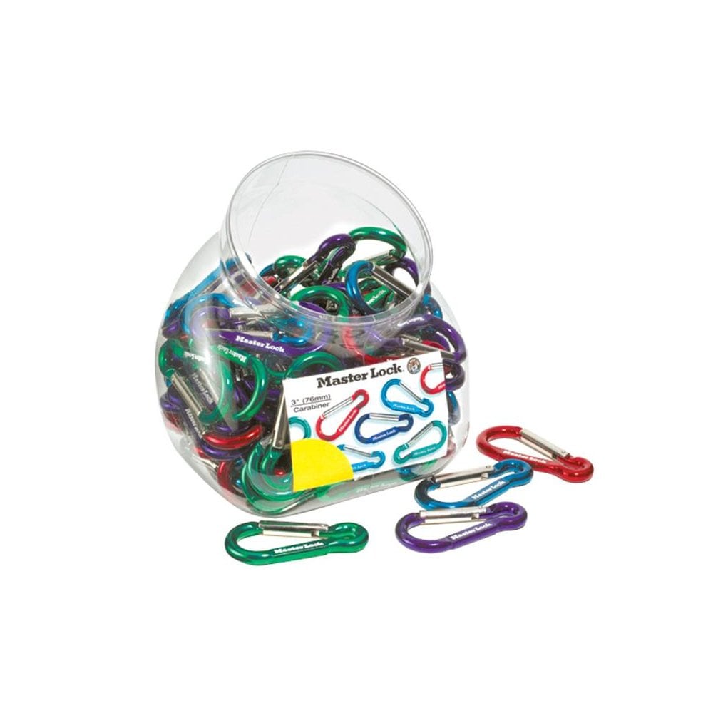 Master Lock Carabiner Hook 76mm Mixed Colour