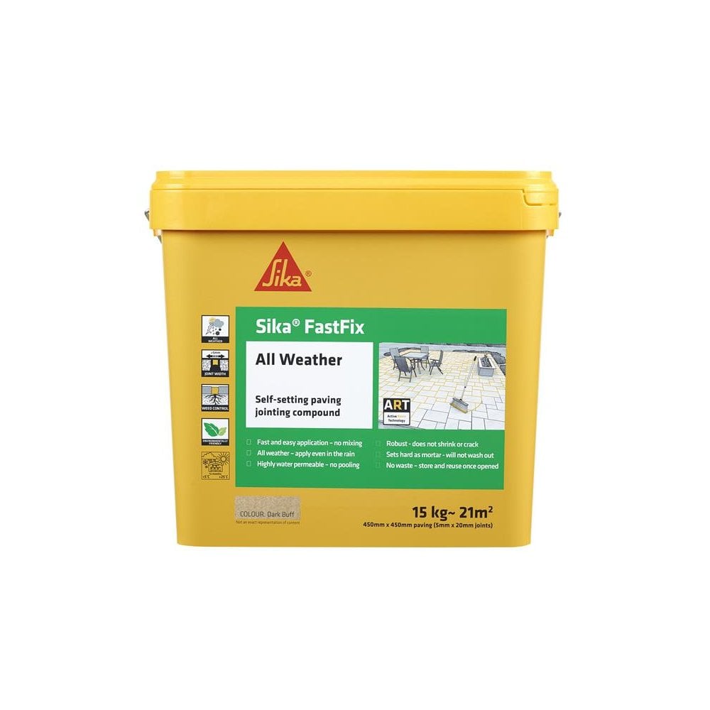 Everbuild SikaÂ© FastFix All Weather Dark Buff 15kg