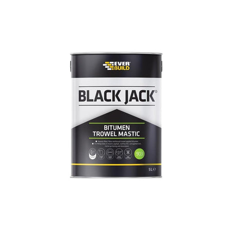 Everbuild Black JackÂ© 903 Bitumen Trowel Mastic 5 litre