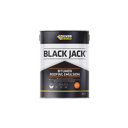 Everbuild Black JackÂ© 906 Bitumen Roofing Emulsion 5 litre