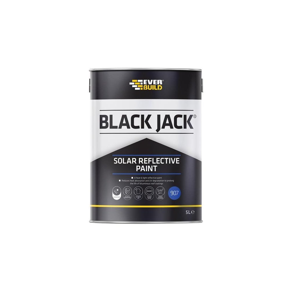 Everbuild Black JackÂ© 907 Solar Reflective Paint 5 litre