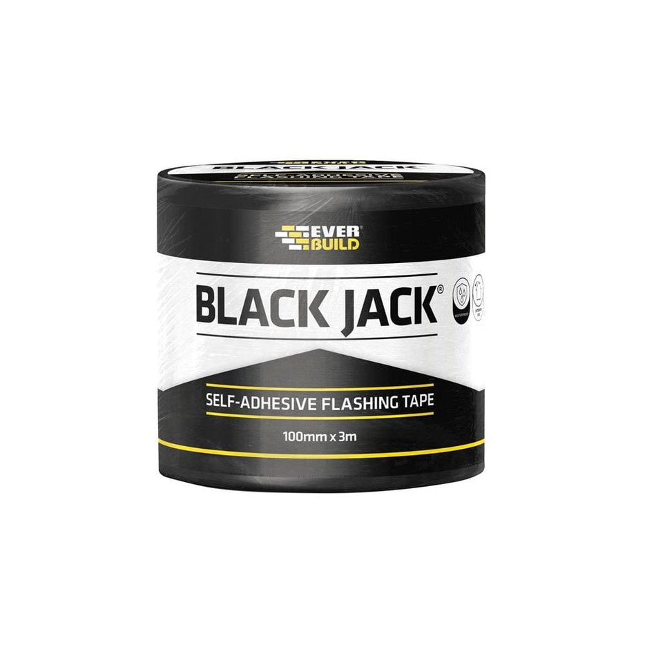 Everbuild Black JackÂ© Flashing Tape, DIY 100mm x 3m