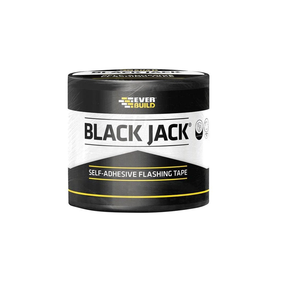 Everbuild Black JackÂ© Flashing Tape, DIY 150mm x 3m