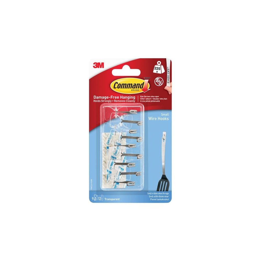 Command? Clear Wire Hooks Value Pack (Pack 9)
