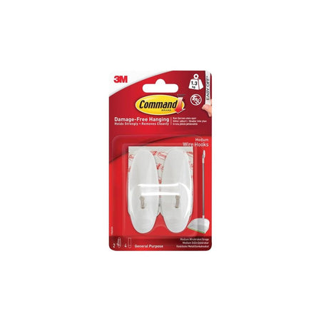 Command? Medium Wire Hooks (Pack 2)