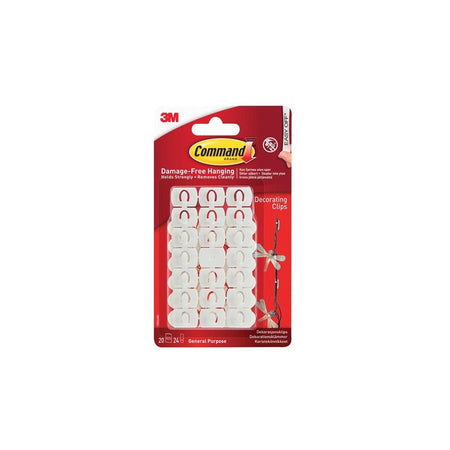 Command? White Decorating Clips (Pack 20)