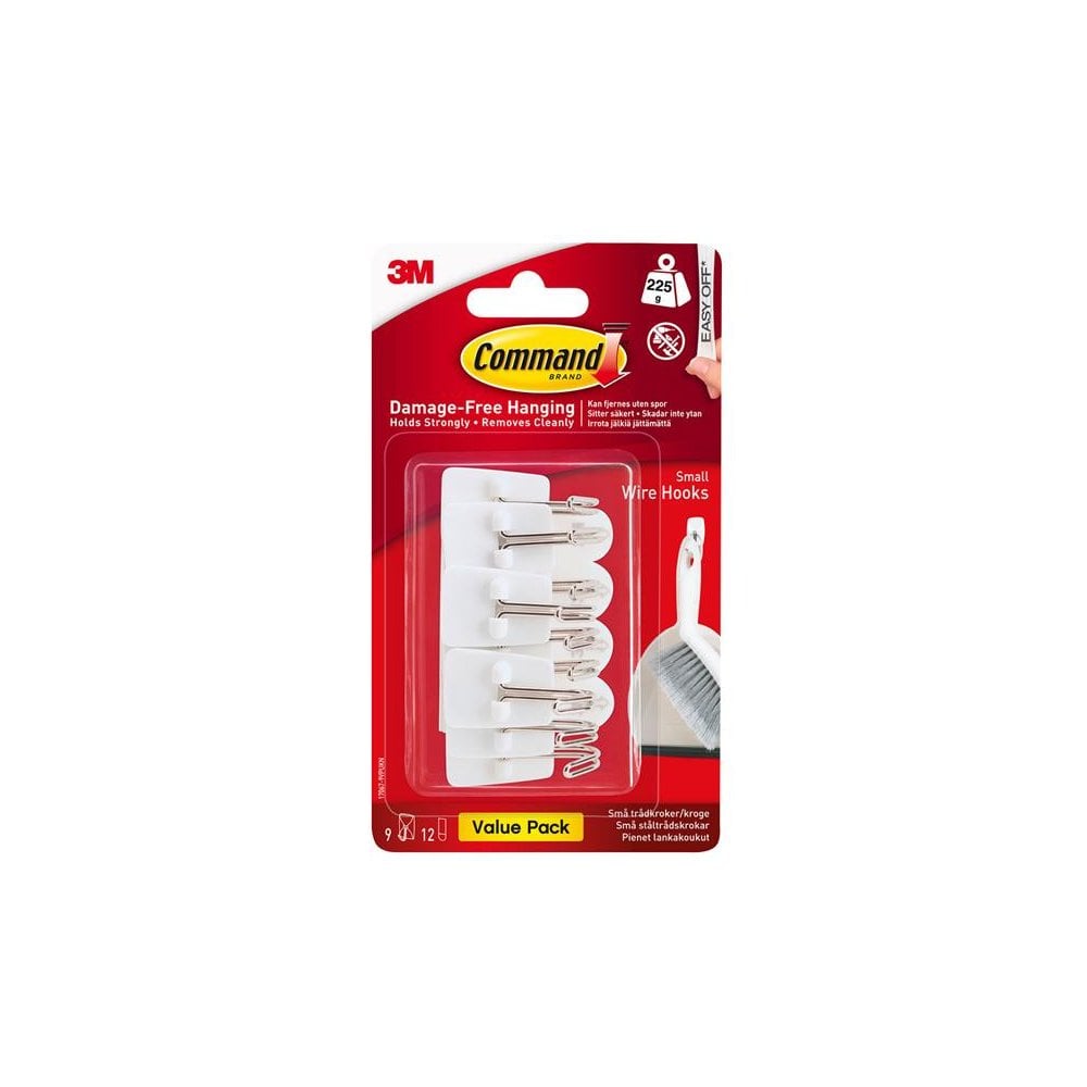 Command? White Wire Hooks Value Pack (Pack 9)
