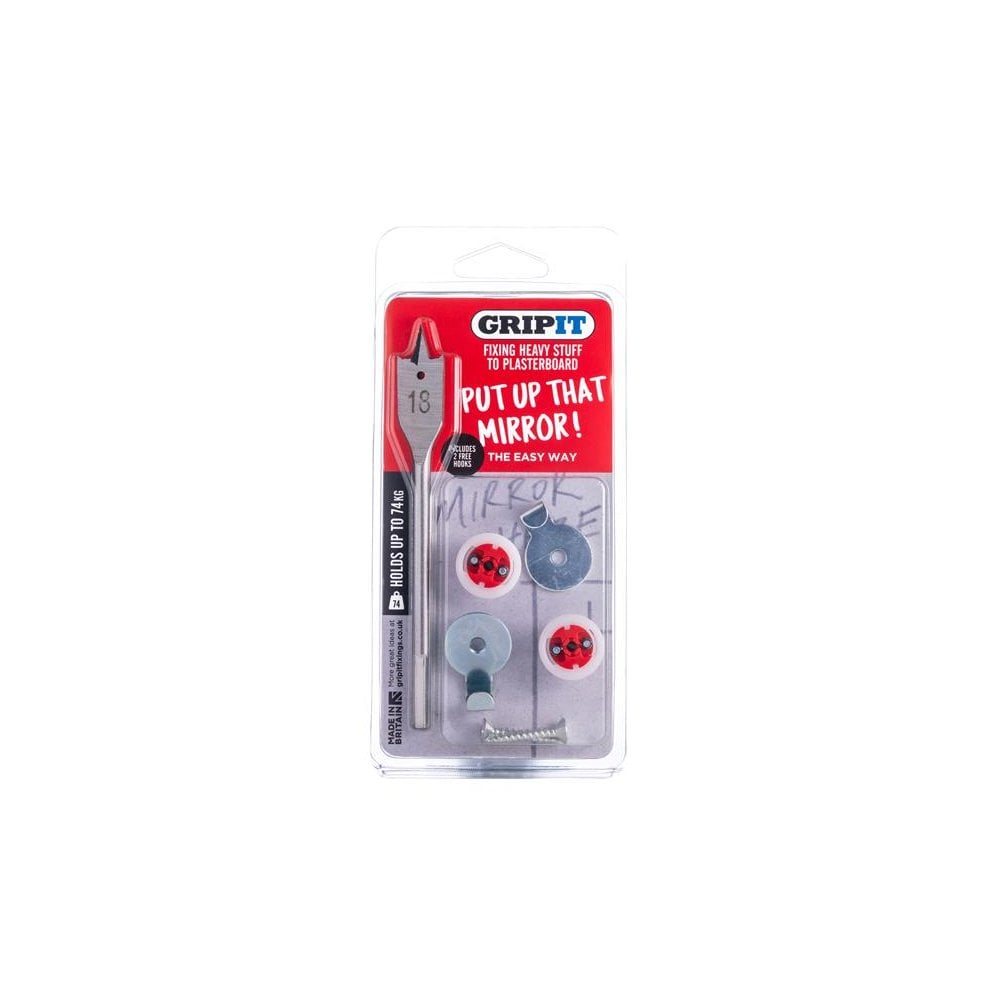 Gripit Mirror Kit, Clam Pack