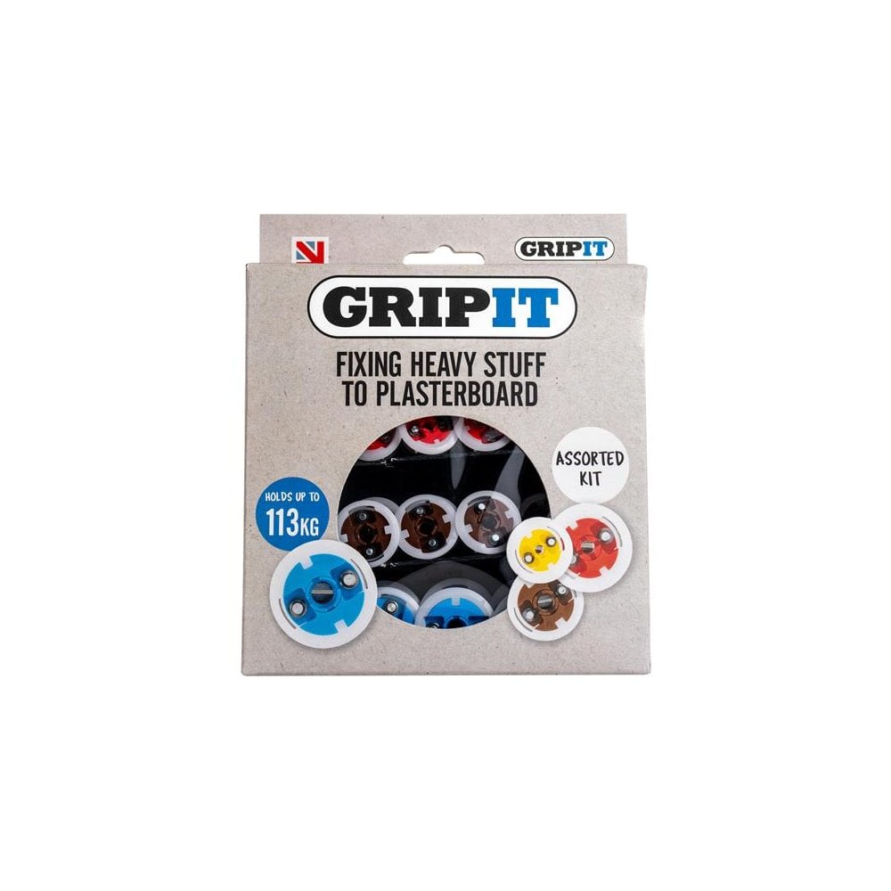 Gripit Plasterboard Fixings Assorted Kit, 32 Piece