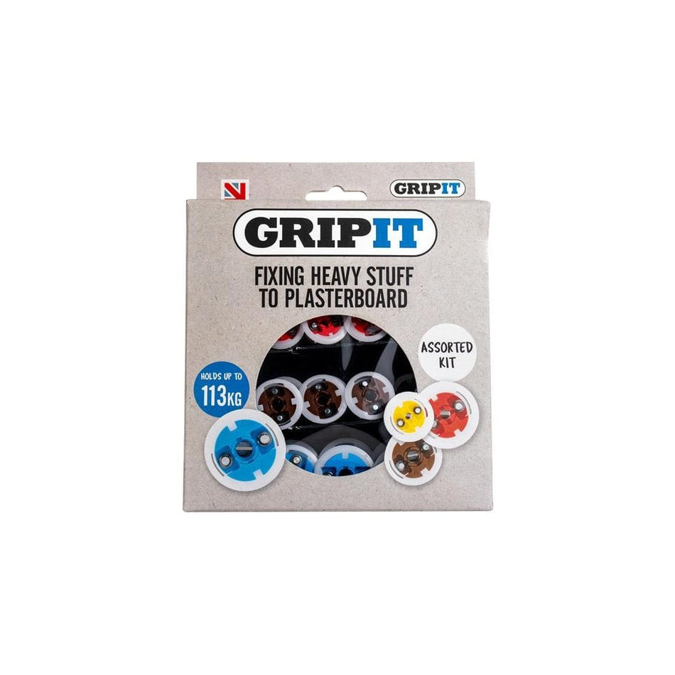Gripit Plasterboard Fixings Assorted Kit, 32 Piece