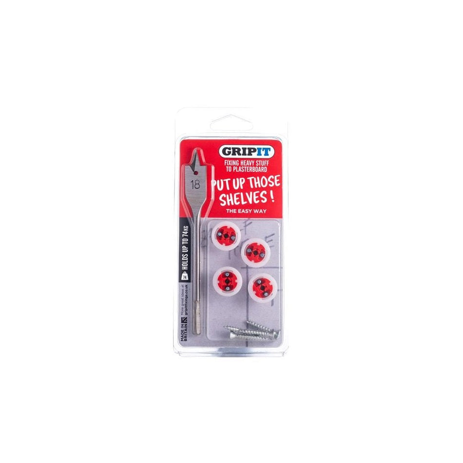 Gripit Shelf Kit Clam Pack