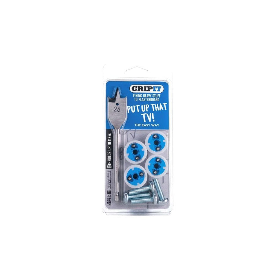 Gripit TV Kit, Clam Pack
